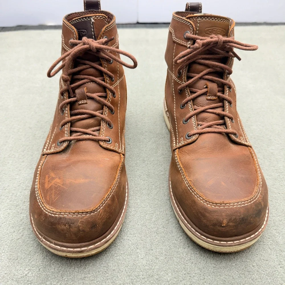 Keen Utility San Jose Steel Toe Work Boots Mens 11D Brown Leather 1020053